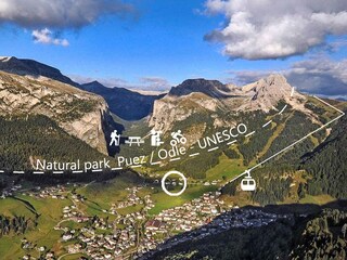 Vakantieappartement Wolkenstein in Gröden Buitenaudio-opname 9