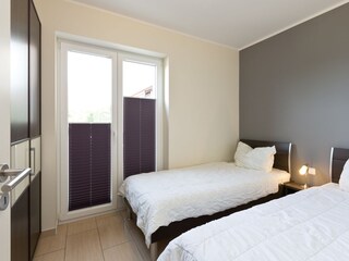 Schlafzimmer im EG mit Einzelbetten