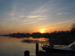 Sonnenuntergang am Bodden