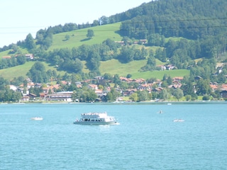 Bootfahrt/Schliersee-Sicht Ort Schliersee.