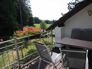 Balcony facing the relaxing nature