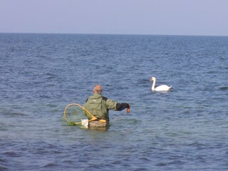 Angler in Aktion