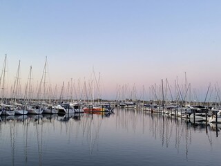 Yachthafen Heiligenhafen am Abend