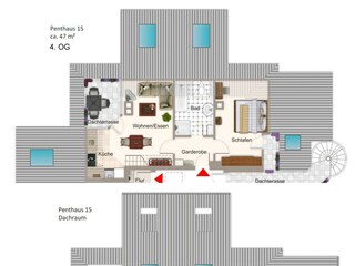 Vakantieappartement Großenbrode Grondplan 28