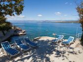 Sunbeds near the pool