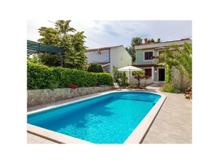 Apartamento de vacaciones Malinska Grabación al aire libre 11