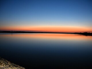 Sonnenuntergang an der Perlebucht
