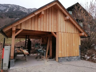 Neues Carport beim Ferienhaus