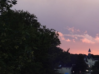 Blick von der Terrasse Richtung Ortskern