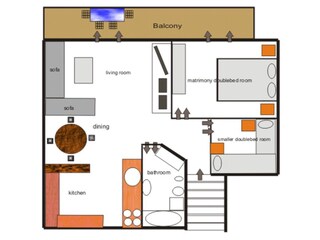 Vakantieappartement Dubrovnik Grondplan 23