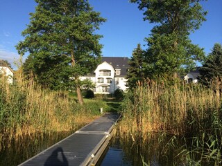 Blick vom Badesteg