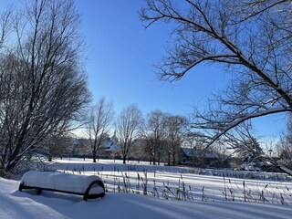 Winter in the spa park