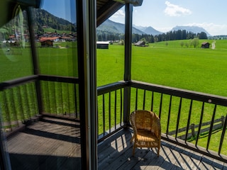 Aussicht vom  Schlafzimmer mit Balkon