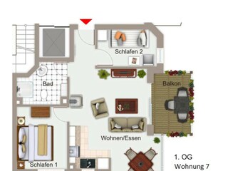 Appartamento per vacanze Großenbrode Pianta del piano 29