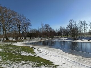 Golfplatz vor dem Birdie-Home Winter 2021