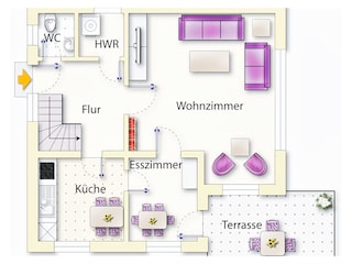 Vakantiehuis Nieblum Grondplan 26
