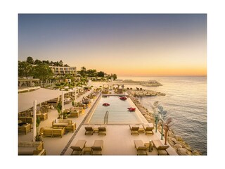 Strand Valamar Marea 150 m von unserer FEWO