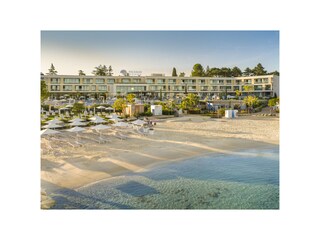 Strand Valamar Marea 150 m von unserer FEWO