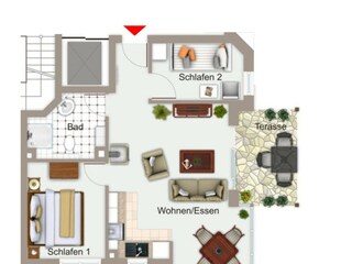 Appartamento per vacanze Großenbrode Pianta del piano 28