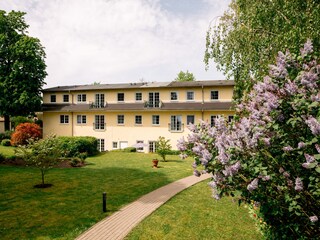 Rückseite des Hauptgebäudes, Park