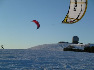 Snowkiten an der Wasserkuppe