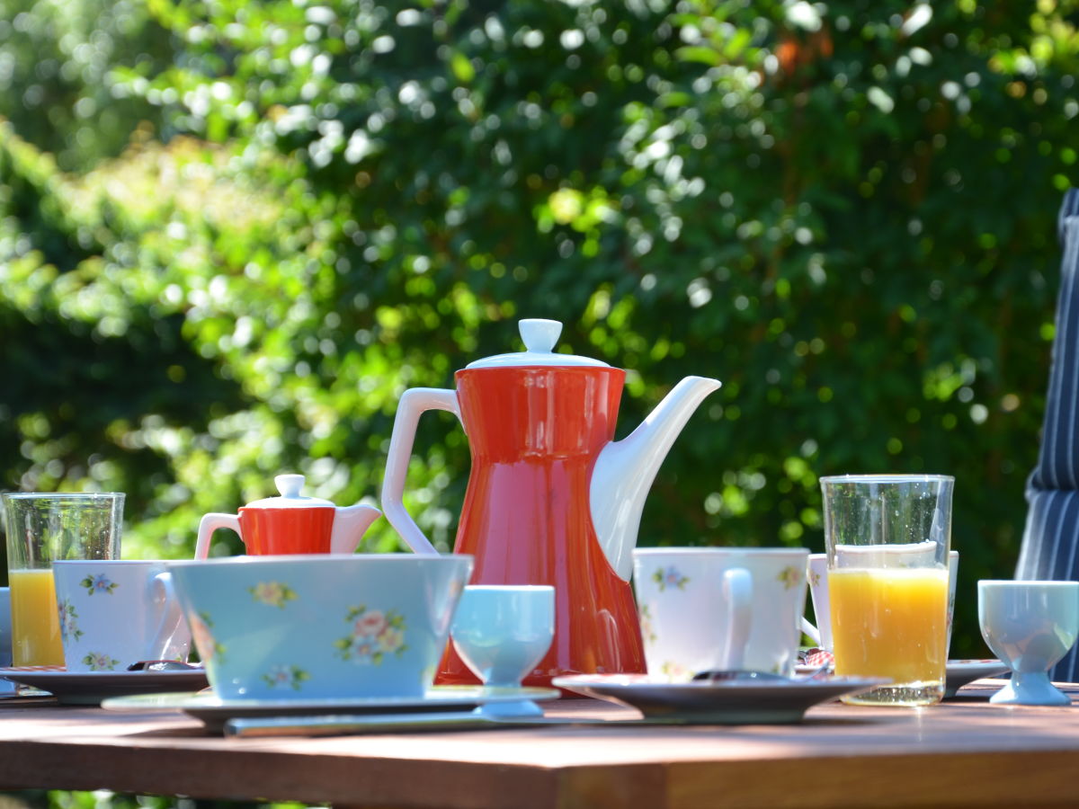 Frühstück im Garten