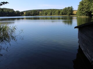 Bootshaus am Glammsee 200 M vom Scharbow See entfernt