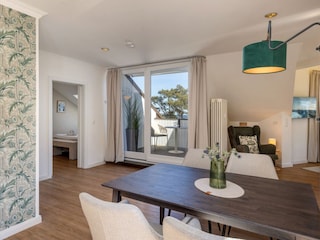 Blick zum Schlafzimmer 1.