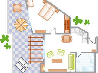 Appartamento per vacanze Costa Calma Pianta del piano 15