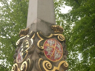 Sächsische Postsäule direkt vor unserer Tür