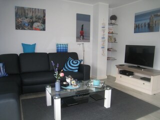 Wohnzimmer mit Smart TV