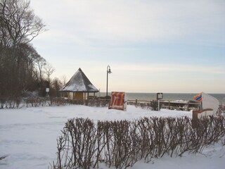 Steilküste im Winter