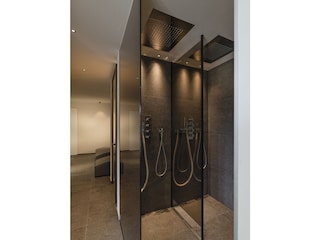 Shower in sauna area