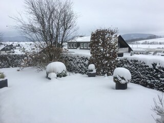Der Terrasse im  Winter