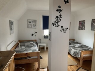 Schlafraum im Dachgeschoss