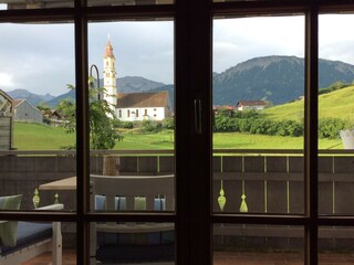 Ausblick Balkon im Sommer