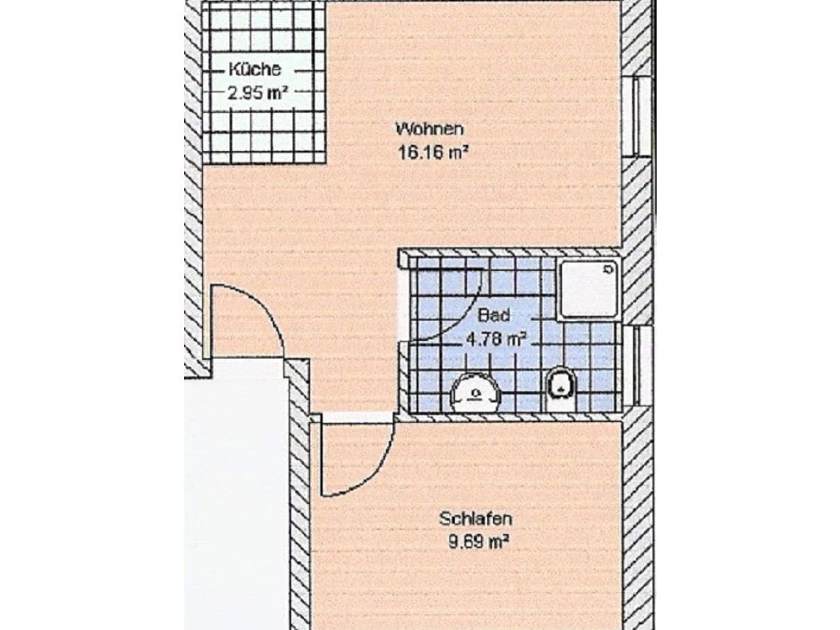 Grundriss der Ferienwohnung