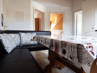 Seating area kitchen apartment 1