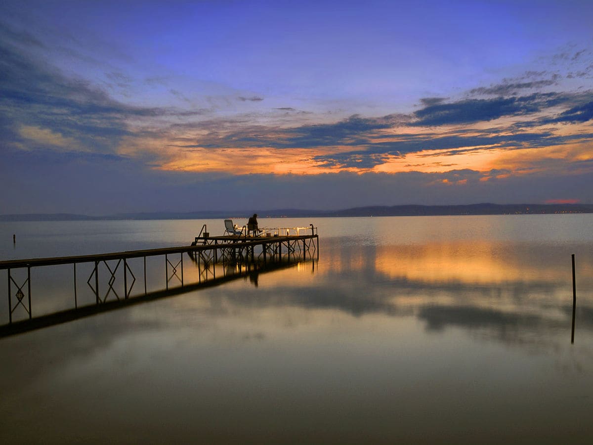 Balaton am Abend