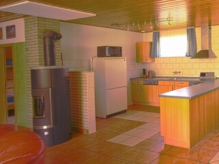 Holiday house Priborn Kitchen 11