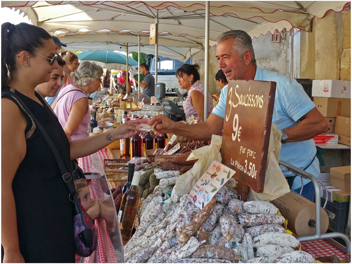 Wöchentlicher Markt in Saint Martin