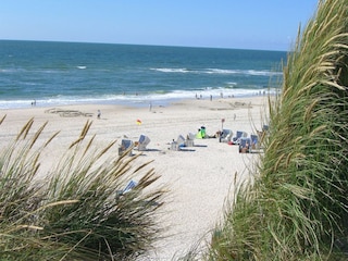 Nur wenige Gehminuten zum Strand