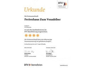 DTV-Urkunde 4 Sterne