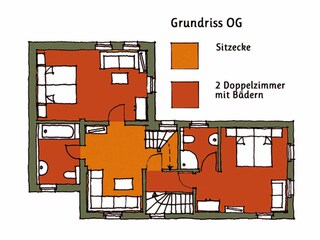 Vakantiehuis Pirna Grondplan 22