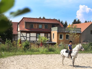 Reitplatz neben dem Ferienhaus