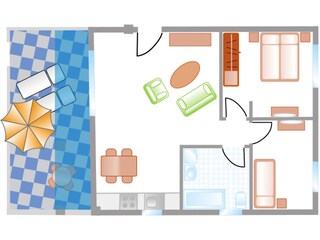 Appartamento per vacanze Costa Calma Pianta del piano 20
