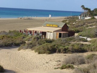 Strandbar direkt vor der Tür