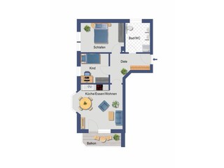 Appartamento per vacanze Balderschwang Pianta del piano 38