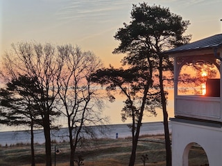Sonnenaufgang vom Balkon