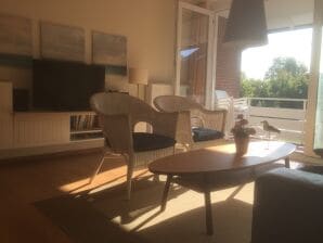 Ferienwohnung 7 'Kajo‘ Balkon am weitläufigen ruhigen Südstrand